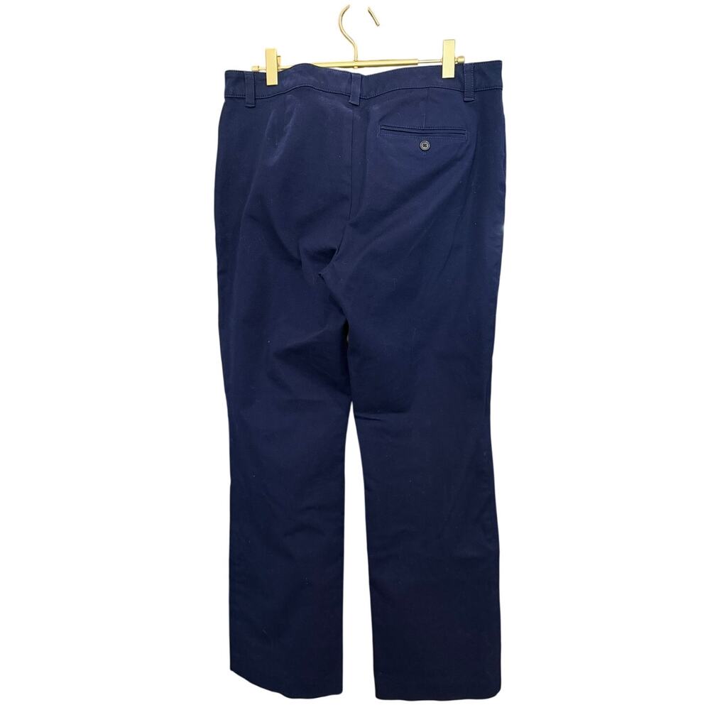 LAUREN RALPH LAUREN Navy Adelle Pants 10 Stretch Straight Leg Trouser EUC - Picture 4 of 9